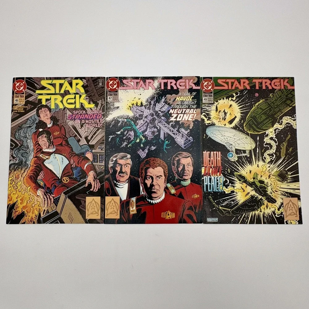 Star Trek DC Comics Lot 3 Issues #46 #47 #49 1993 Series Kirk Spock Set TOS